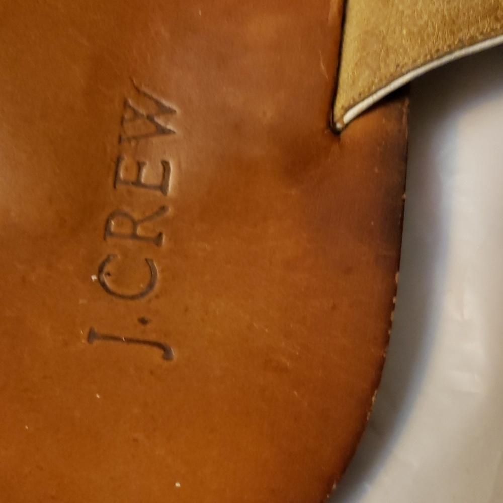 JCREW WHITE AND BROWN SLIPPERS SIZE 7.5 - Picture 5 of 7